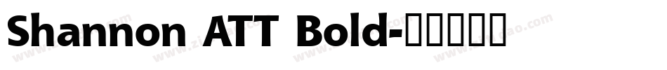 Shannon ATT Bold字体转换